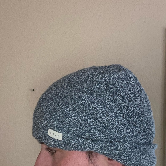 Men’s charcoal skater NEFF x Tillys Beanie y2k retro hat winter grunge headwear - Picture 1 of 8